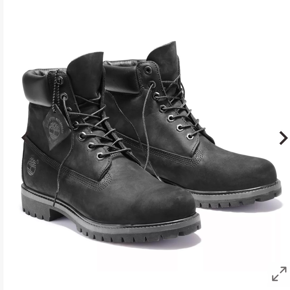 Timberland Boots Black Leather Waterproof